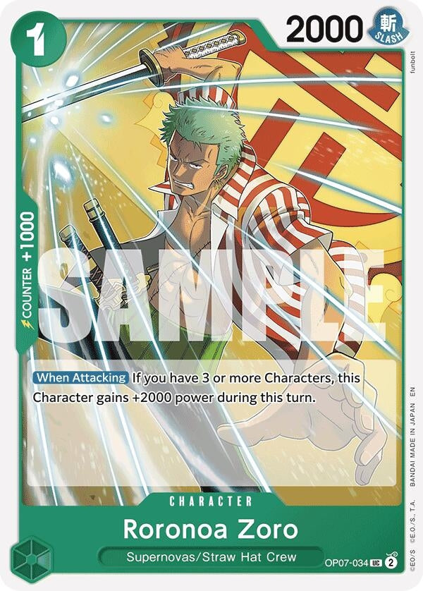 Roronoa Zoro (Reprint) (OP07-034) (ST-24)