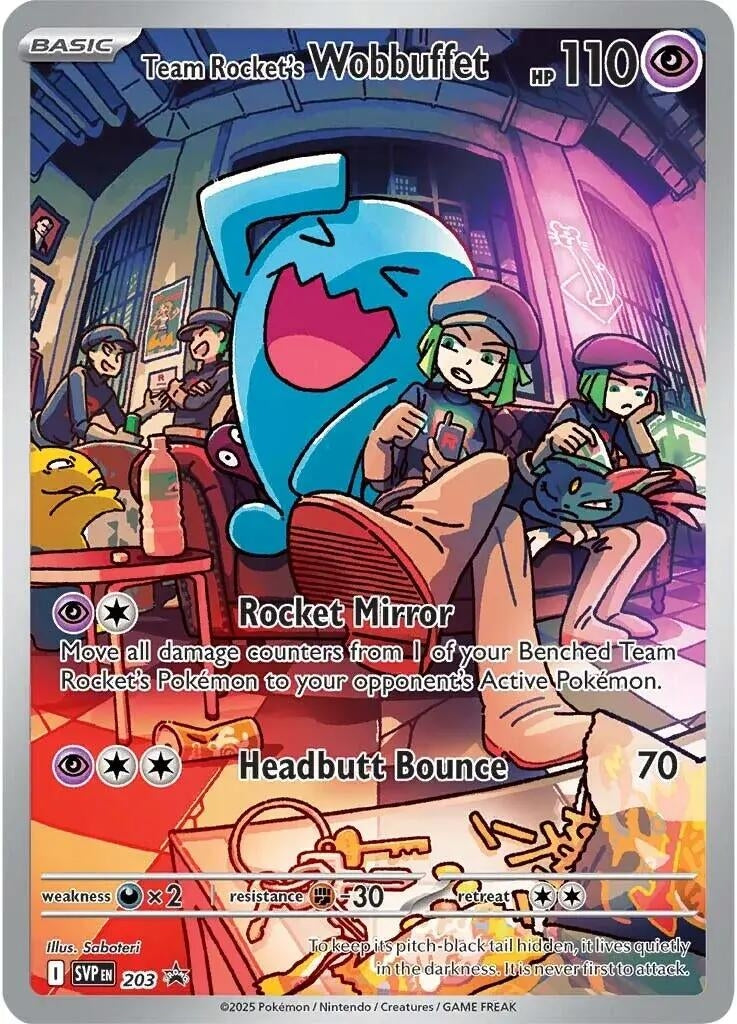 Team Rocket's Wobbuffet (203) (SVP)