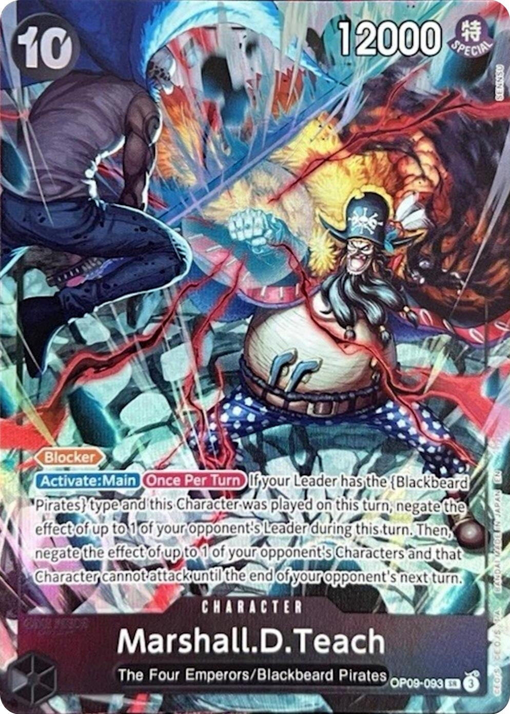 Marshall.D.Teach (093) (English Version 2nd Anniversary Set) (OP09-093) (OP-PR)