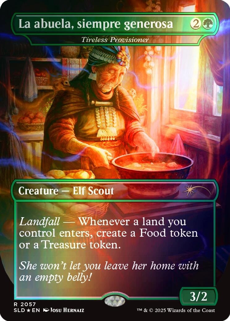 La abuela, siempre generosa - Tireless Provisioner (Rainbow Foil) (2057) (SLD)