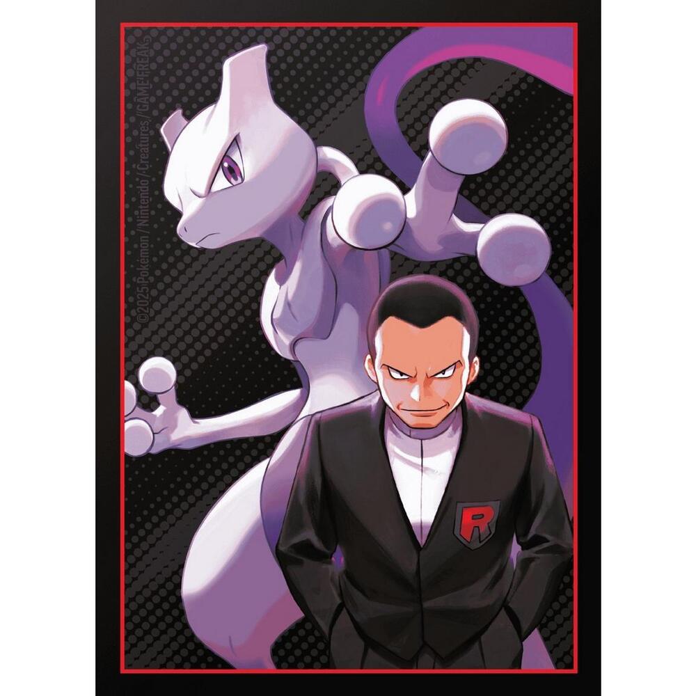 Destined Rivals Elite Trainer Box Card Sleeves - Giovanni & Mewtwo (65 Count)