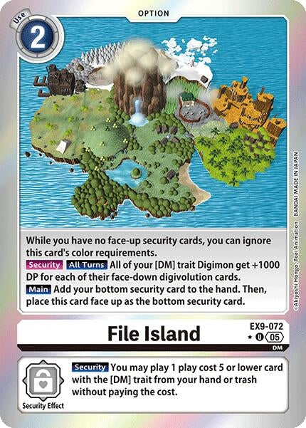 File Island (Limited Foil) (EX9-072 U) (EX-09)