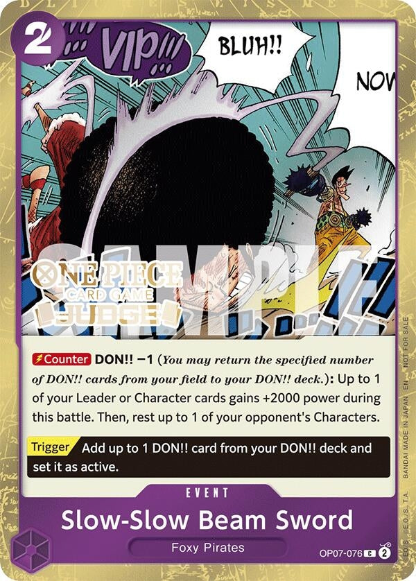 Slow-Slow Beam Sword (Judge Pack Vol. 6) (OP07-076) (OP-PR)