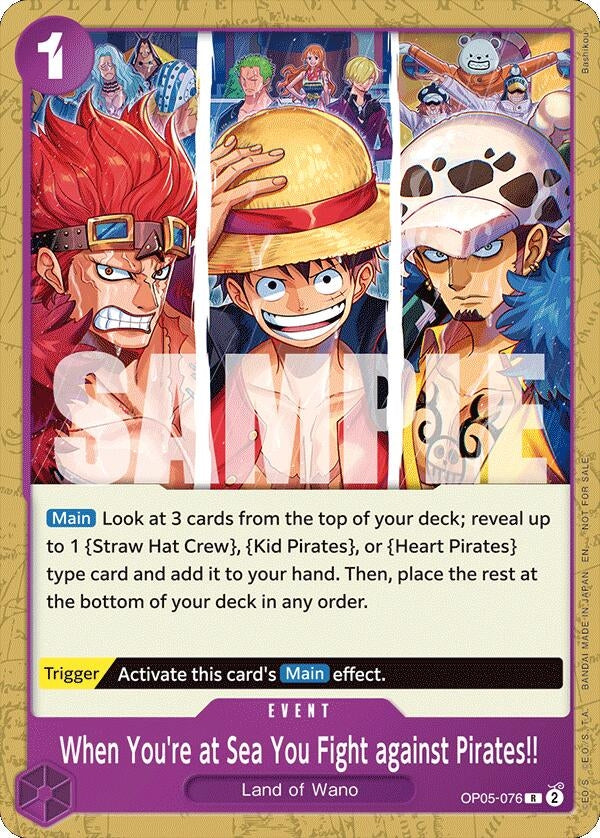 When You're at Sea You Fight against Pirates!! (2025 Pirates League Store Qualifier) (OP05-076) (OP-PR)