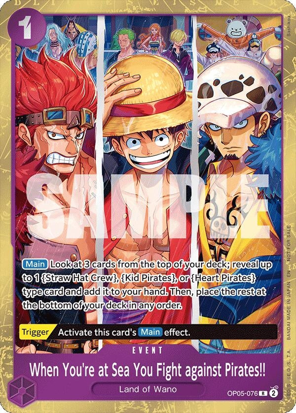 When You're at Sea You Fight against Pirates!! (2025 Pirates League Store Qualifier Winner) (OP05-076) (OP-PR)