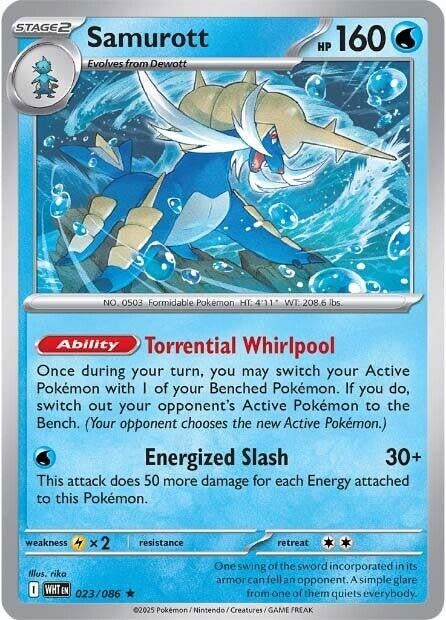 Image for Samurott (023/086) (WHT) - Pokemon