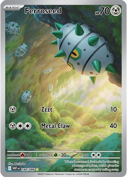 Image for Ferroseed (148/086) (WHT) - Pokemon