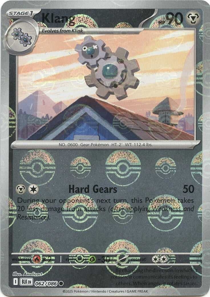 Image for Klang (Poke Ball Pattern) (062/086) (BLK) - Pokemon