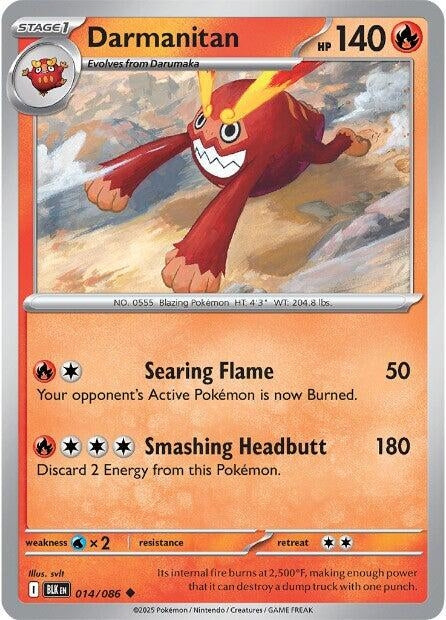 Image for Darmanitan (014/086) (BLK) - Pokemon