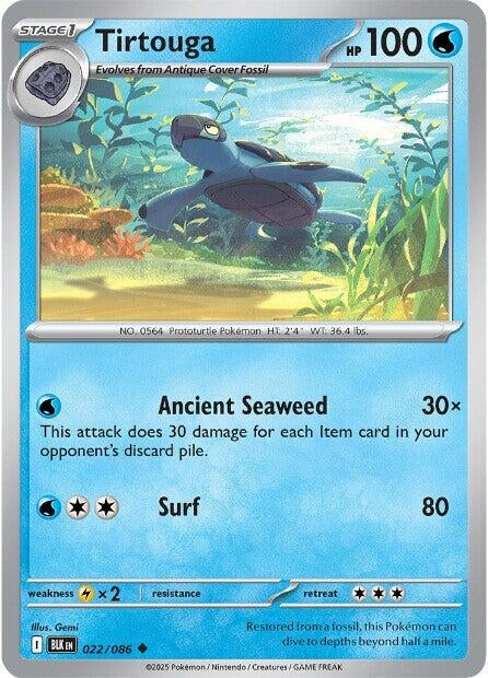 Image for Tirtouga (022/086) (BLK) - Pokemon