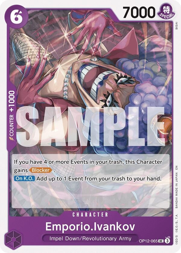 Image for Emporio.Ivankov (065) (OP12-065) (OP12) - One Piece Card Game