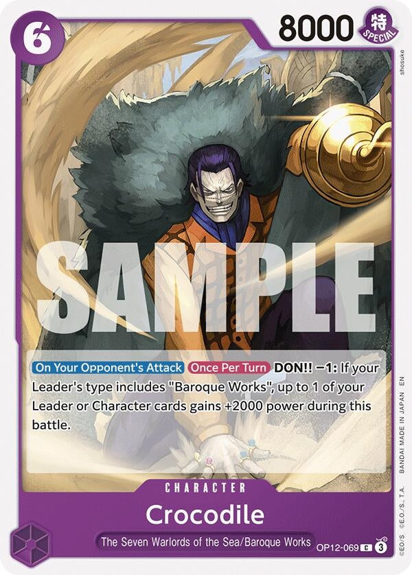 Image for Crocodile (OP12-069) (OP12) - One Piece Card Game