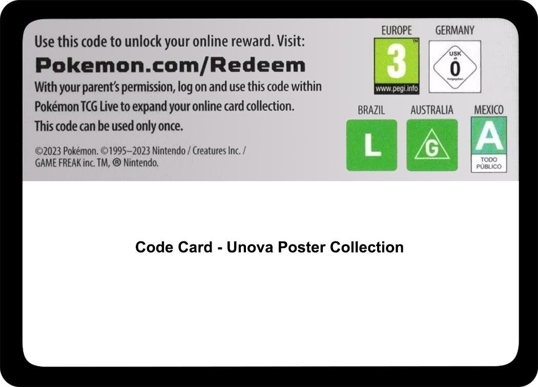 Code Card - Unova Poster Collection (BLK)
