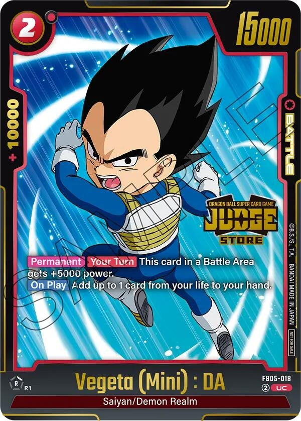 Vegeta (Mini) : DA (Judge Pack (Store Judge) 04) (FB05-018) (DBSFW_TPR)