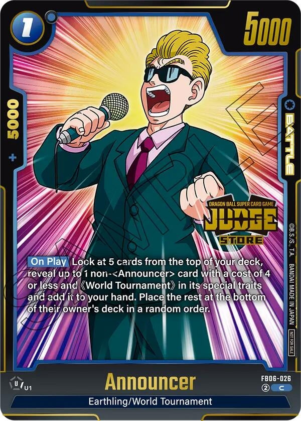 Announcer (Judge Pack (Store Judge) 04) (FB06-026) (DBSFW_TPR)
