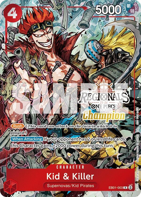 Kid & Killer (Offline Regional Champion Card Set 2025 Vol.2) (EB01-003) (OP-PR)