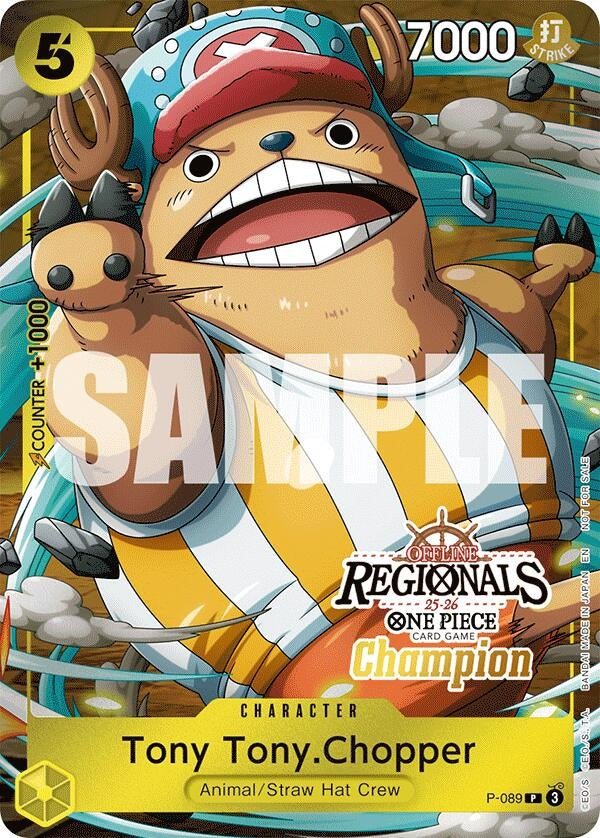 Image for Tony Tony.Chopper (Offline Regional Champion Card Set 2025 Vol.2) (P-089) (OP-PR) - One Piece Card Game