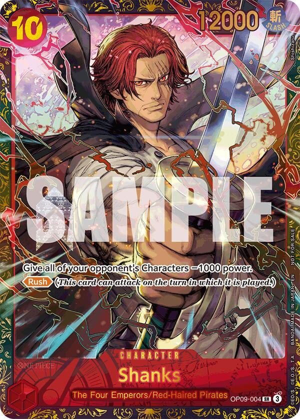 Shanks (Championship 25-26 Offline Regionals Season 2) (OP09-004) (OP-PR)
