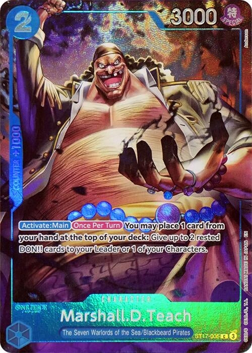 Marshall.D.Teach (Seven Warlords of the Sea Binder Set) (ST17-005) (OP-PR)