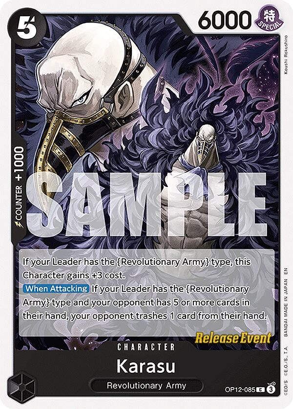 Image for Karasu (OP12-085) (OP12 RE) - One Piece Card Game