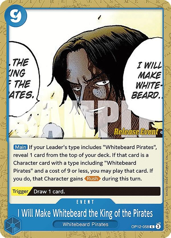 I Will Make Whitebeard the King of the Pirates (OP12-058) (OP12 RE)