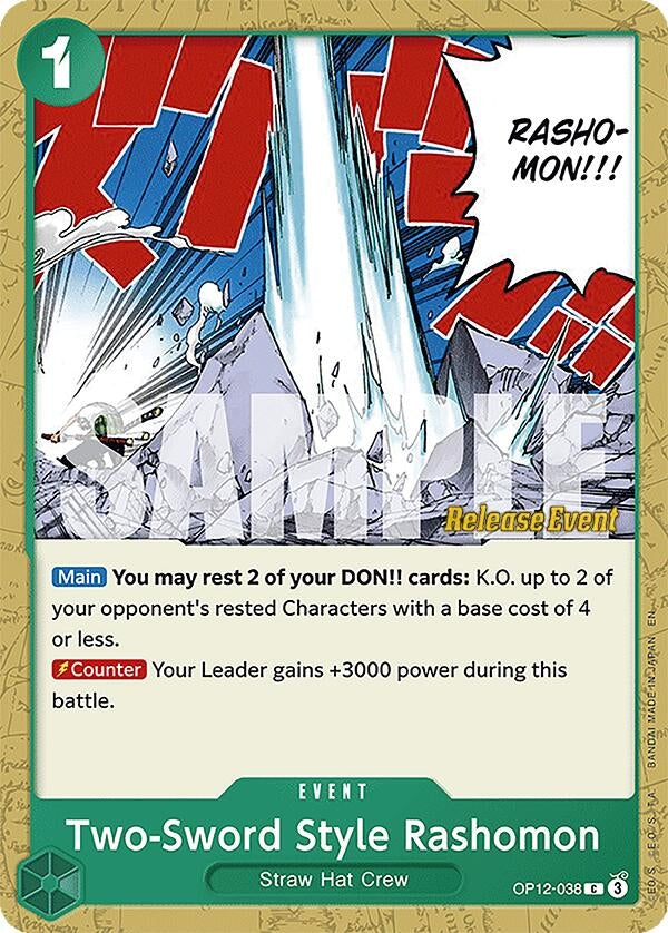 Image for Two-Sword Style Rashomon (OP12-038) (OP12 RE) - One Piece Card Game