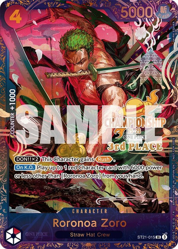 Roronoa Zoro (CS 25-26 3rd Place) (ST21-015) (OP-PR)