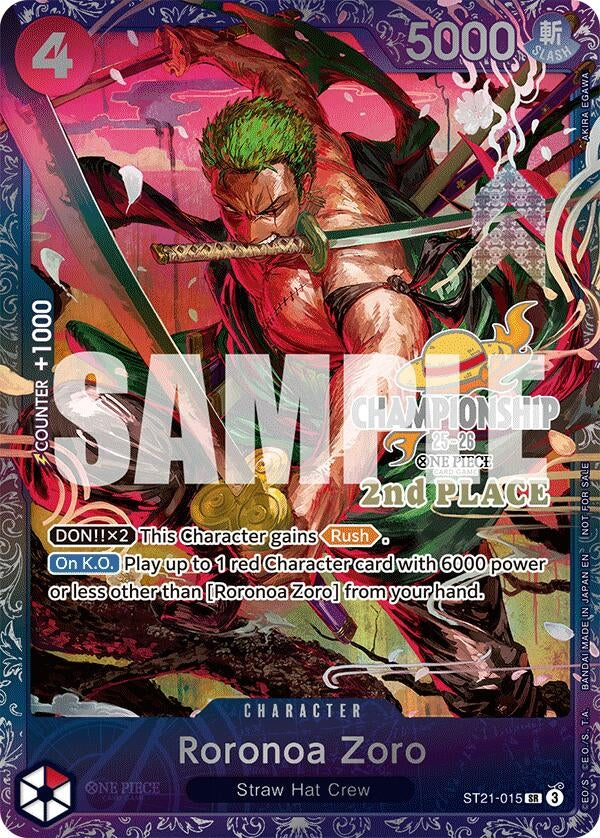 Roronoa Zoro (CS 25-26 2nd Place) (ST21-015) (OP-PR)