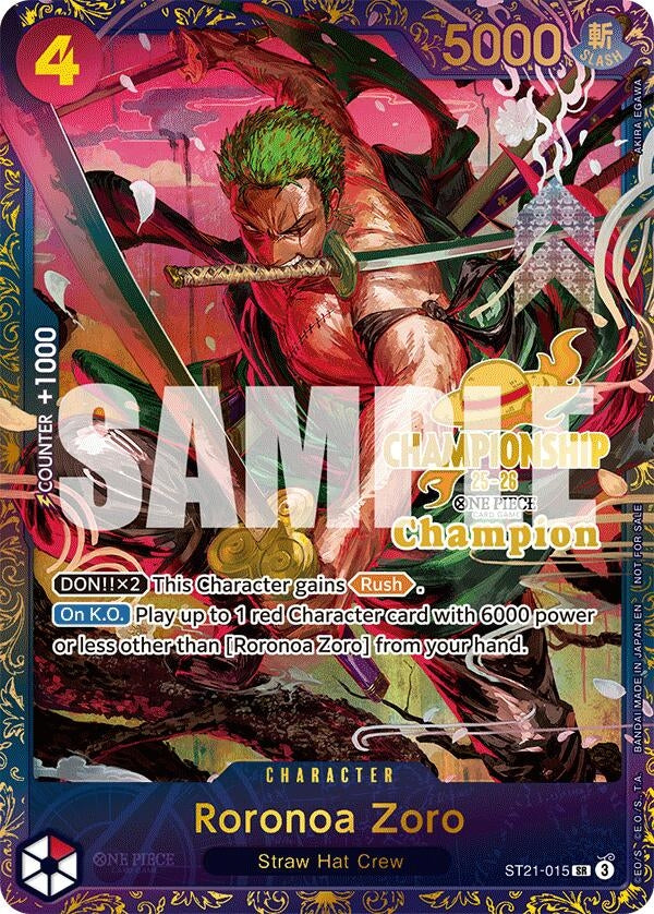 Roronoa Zoro (CS 25-26 1st Place) (ST21-015) (OP-PR)