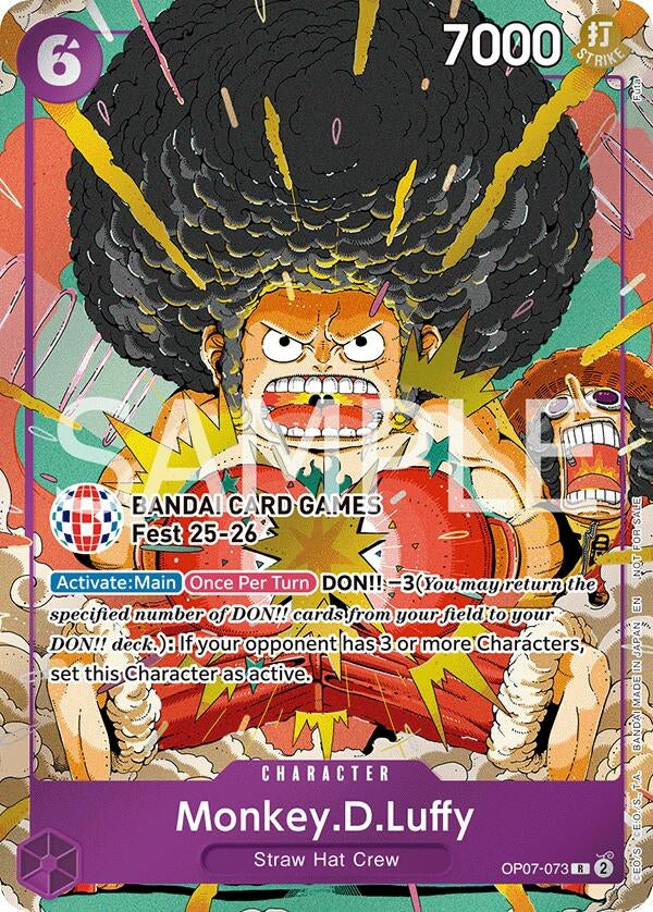 Image for Monkey.D.Luffy (BANDAI Card Games Fest 25-26) (OP07-073) (OP-PR) - One Piece Card Game