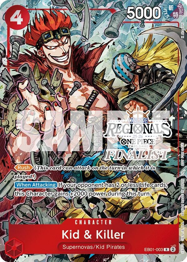 Kid & Killer (Online Regional Finalist Card Set 2025 Vol.2) (EB01-003) (OP-PR)