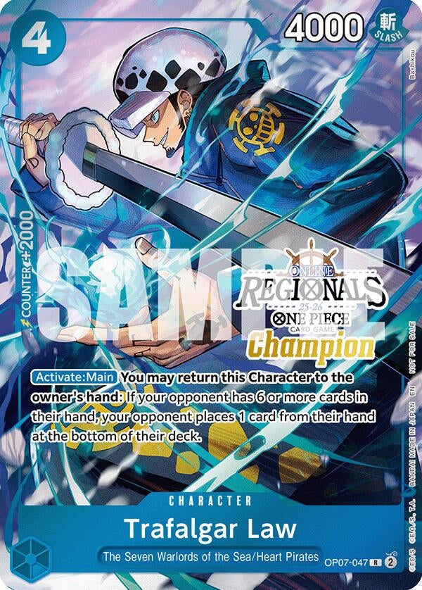 Trafalgar Law (Online Regional Champion Card Set 2025 Vol.2) (OP07-047) (OP-PR)