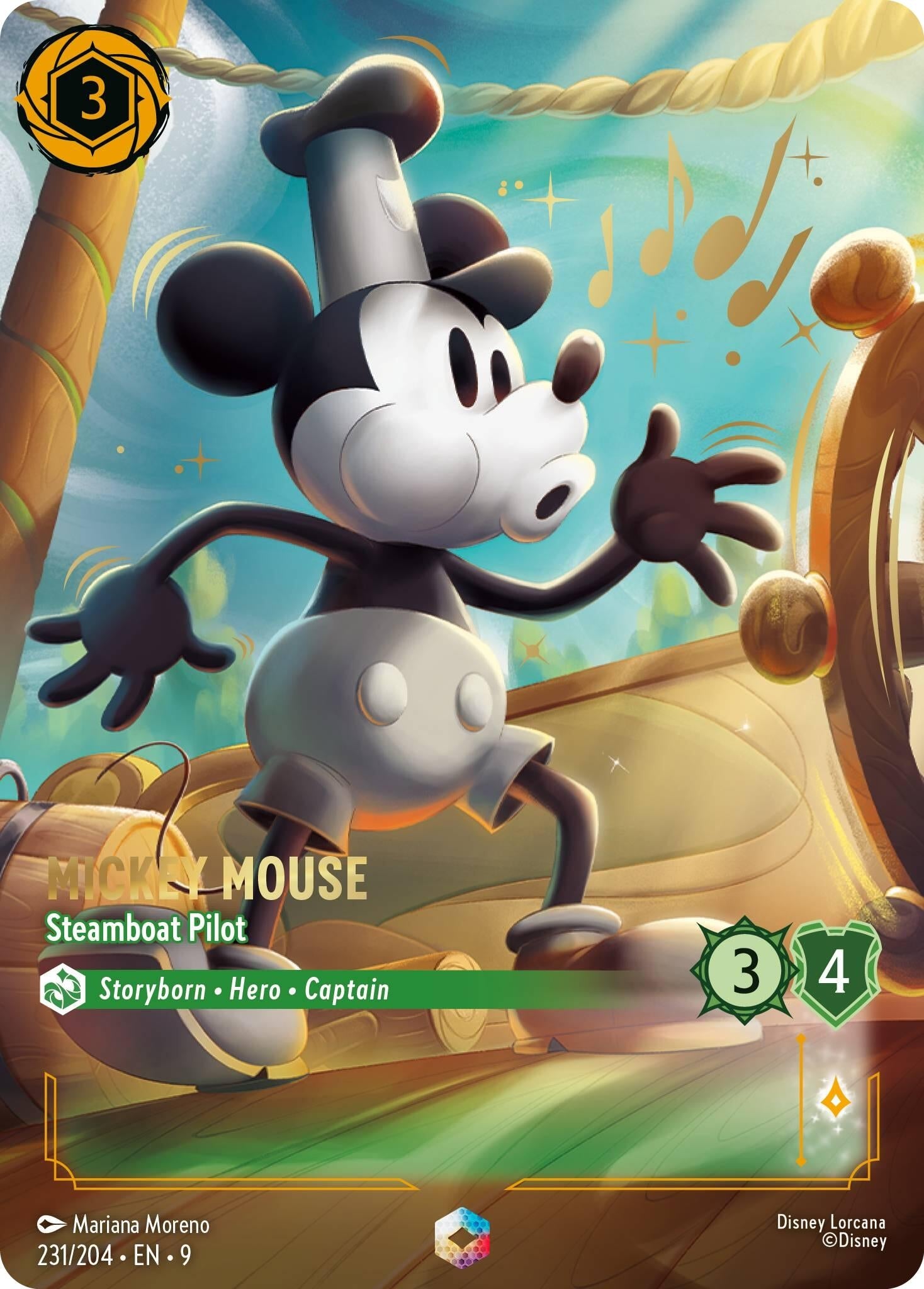 Mickey Mouse - Steamboat Pilot (Enchanted) (231/204) (9)