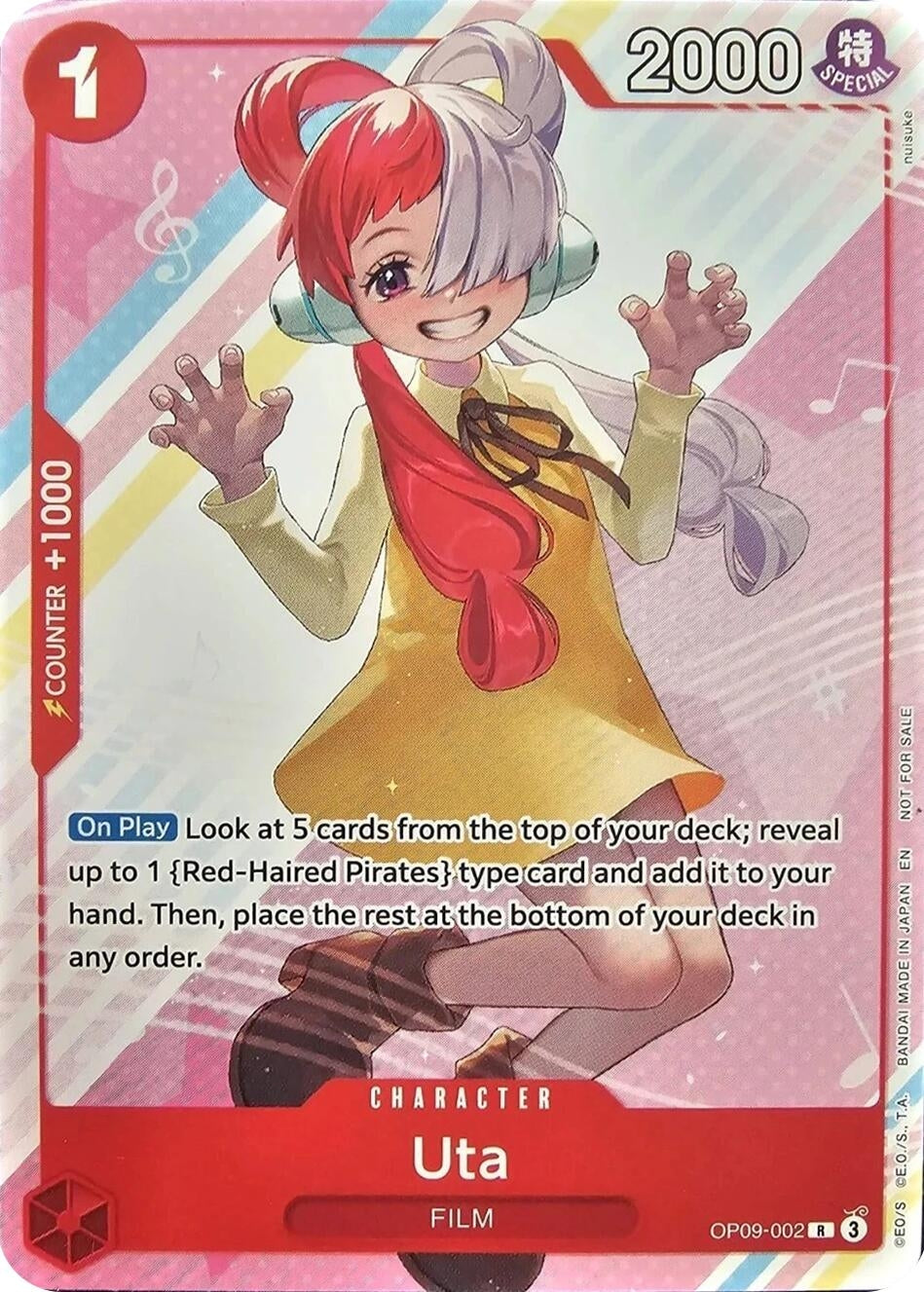 Uta (Welcome Pack Vol. 2) (OP09-002) (OP-PR)