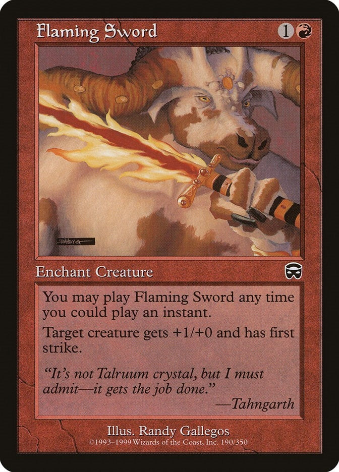 Flaming Sword (190) (MMQ)