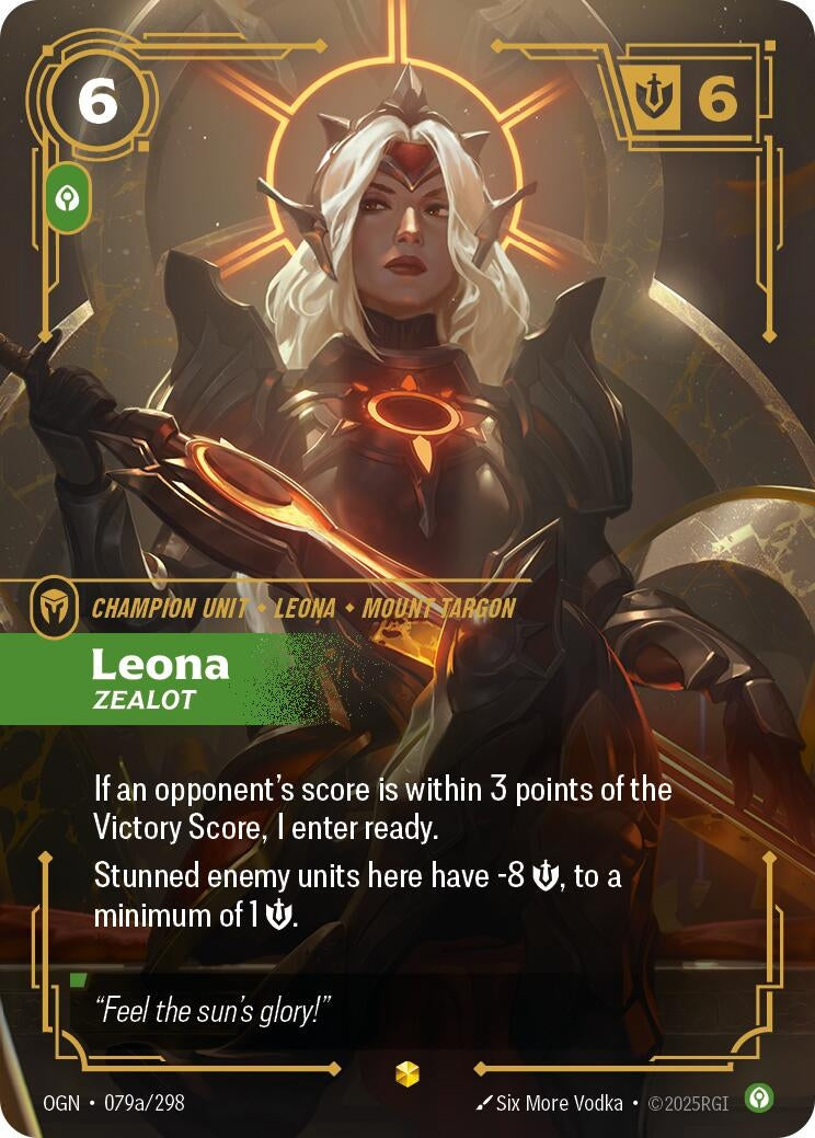 Leona - Zealot (Alternate Art) (079a/298) (OGN)