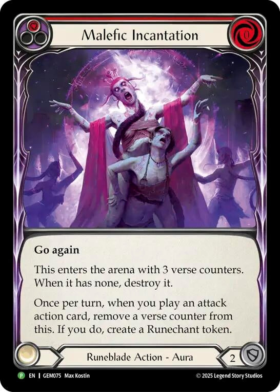 Malefic Incantation (GEM075) (GEM)