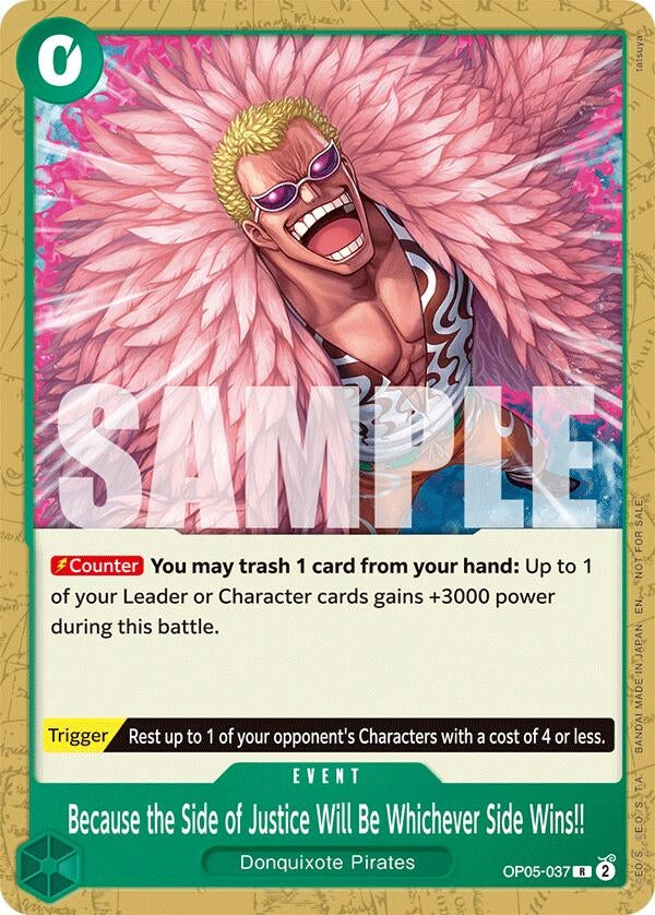 Because the Side of Justice Will Be Whichever Side Wins!! (Tournament Pack 2025 Vol. 4) (OP05-037) (OP-PR)
