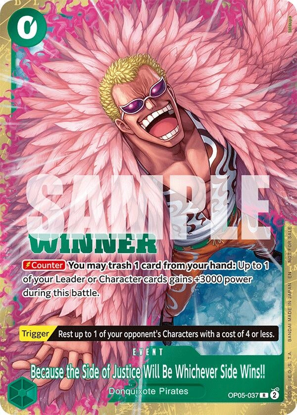 Because the Side of Justice Will Be Whichever Side Wins!! (Winner Pack 2025 Vol. 4) (OP05-037) (OP-PR)