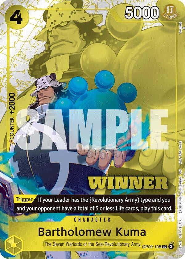 Bartholomew Kuma (Winner Pack 2025 Vol. 4) (OP09-108) (OP-PR)