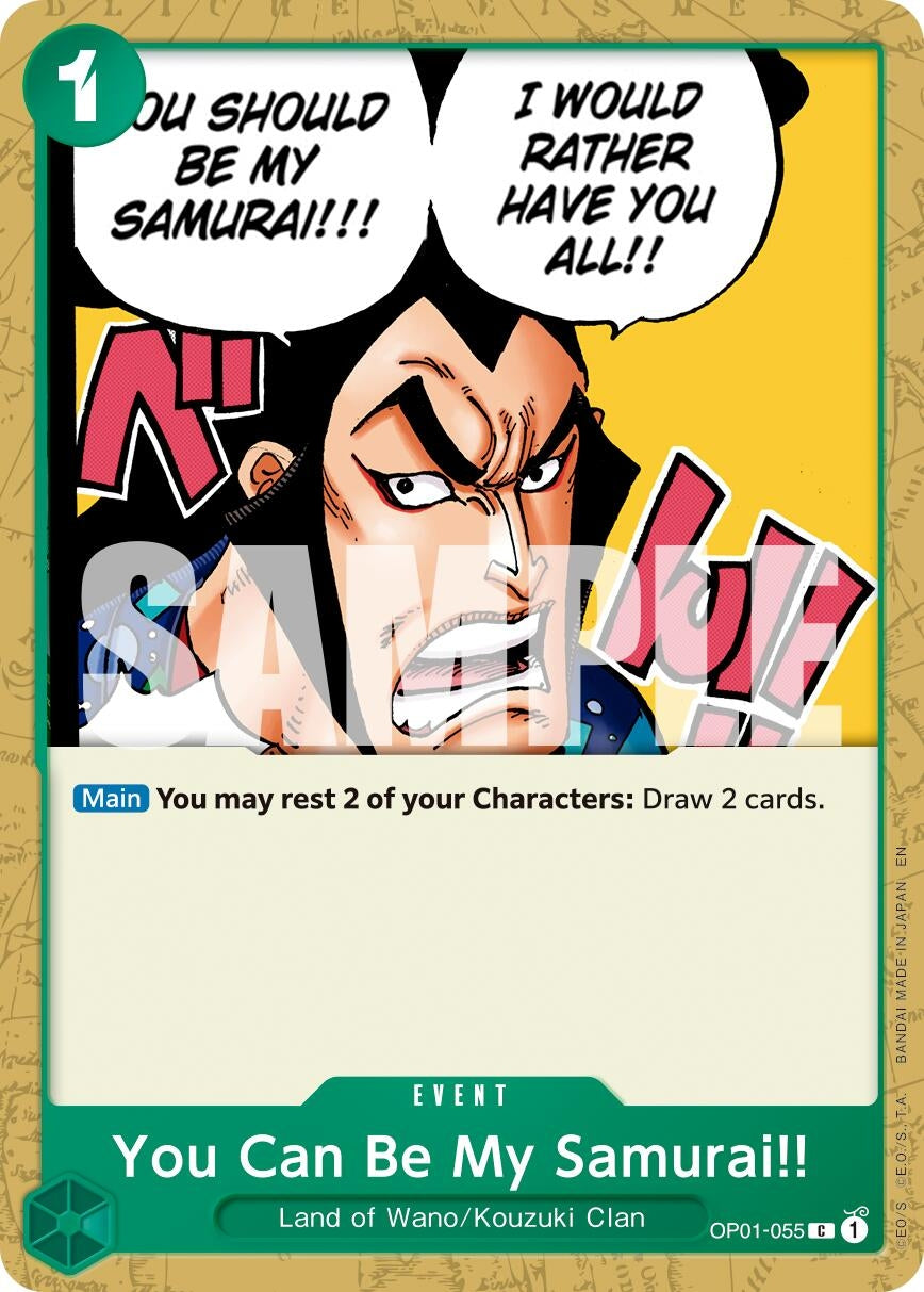 You Can Be My Samurai!! (Reprint) (OP01-055) (PRB-02)