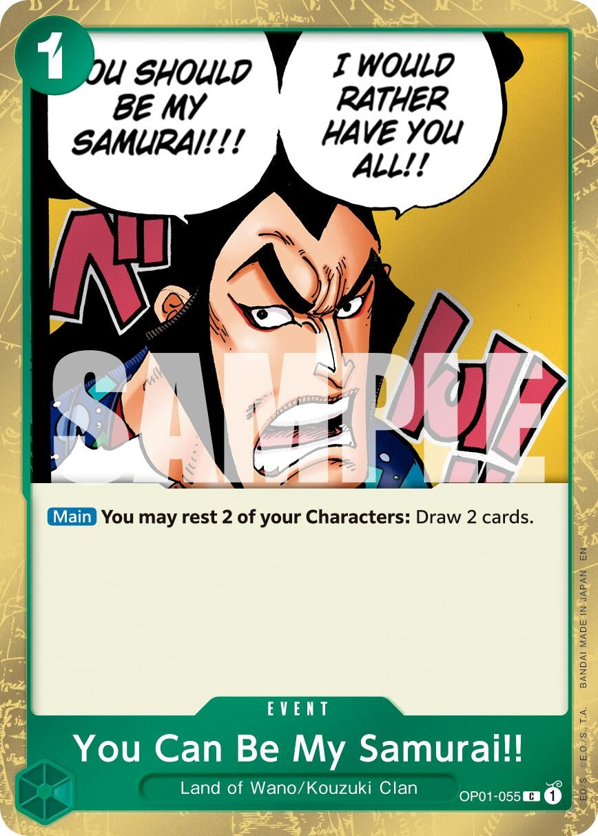 You Can Be My Samurai!! (Pirate Foil) (OP01-055) (PRB-02)