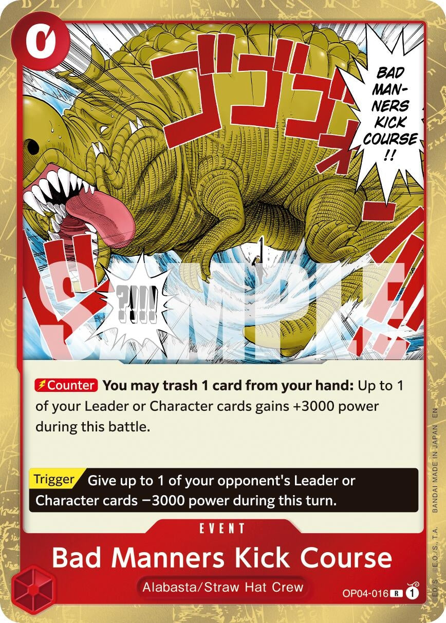 Bad Manners Kick Course (Reprint) (OP04-016) (PRB-02)