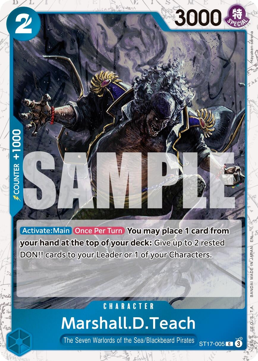 Marshall.D.Teach - ST17-005 (Pirate Foil) (ST17-005) (PRB-02)