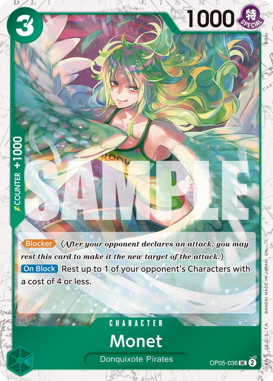 Monet (Pirate Foil) (OP05-036) (PRB-02)