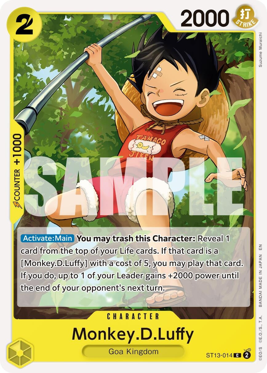 Monkey.D.Luffy - ST13-014 (Reprint) (ST13-014) (PRB-02)