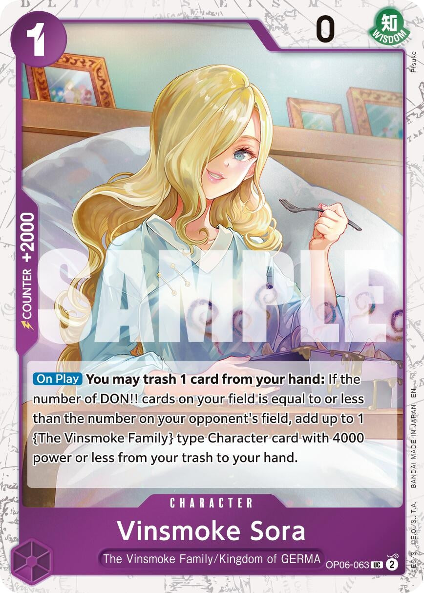 Vinsmoke Sora (Pirate Foil) (OP06-063) (PRB-02)