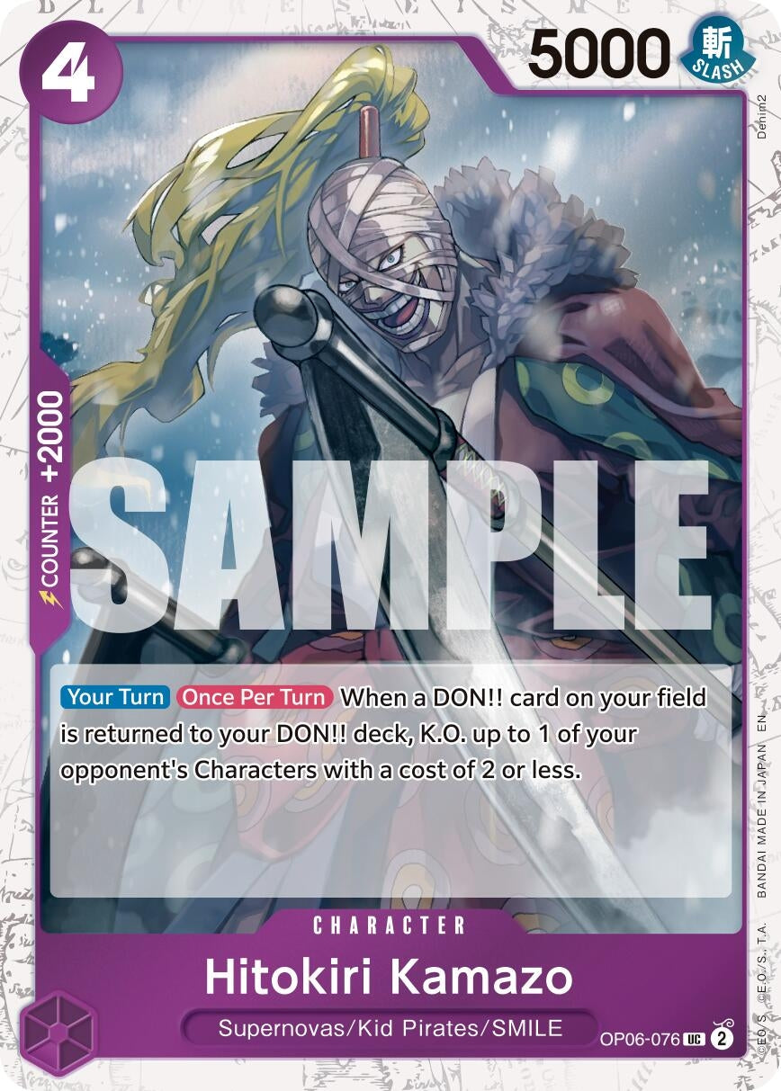 Hitokiri Kamazo (Pirate Foil) (OP06-076) (PRB-02)