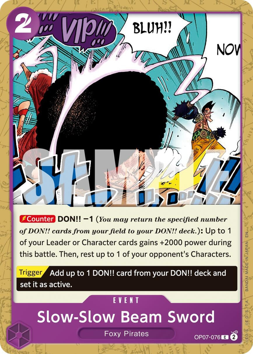 Slow-Slow Beam Sword (Reprint) (OP07-076) (PRB-02)