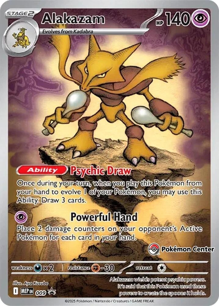 Alakazam - 009 (Pokemon Center Exclusive) (009) (MEP)